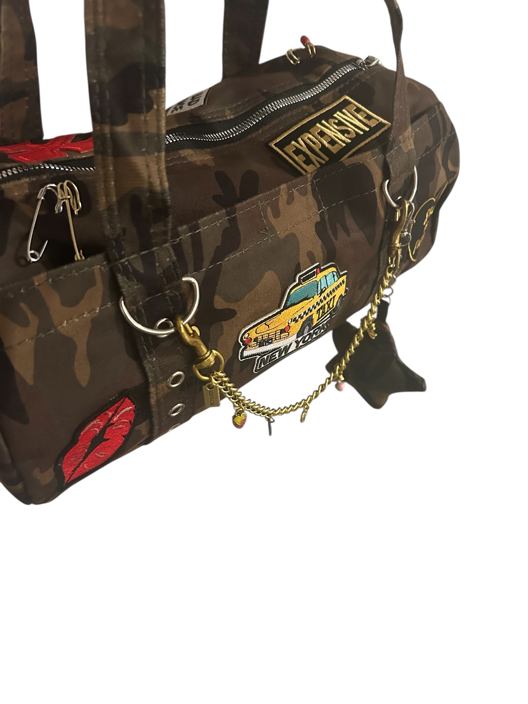 Junk Camo Barrel Purse - Yellow Cab NYC Edition – Purpose by JMH
