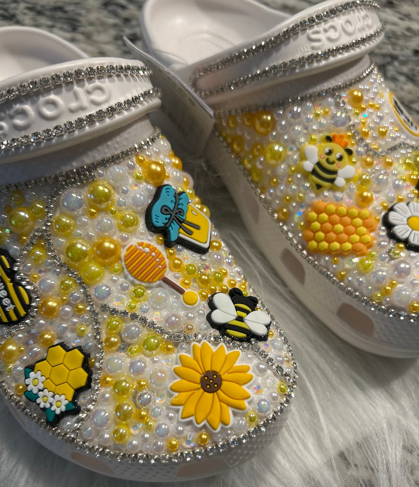 Sunshiny Day Crocs - Ladies 8