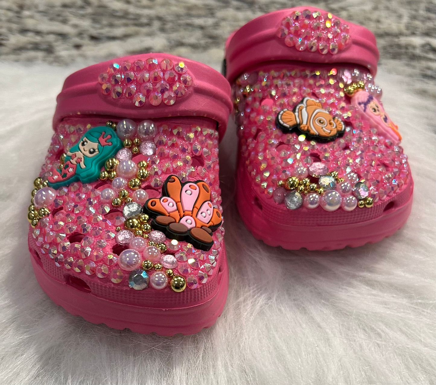 Toddler 7/8 Mermaid Clogs - Pink