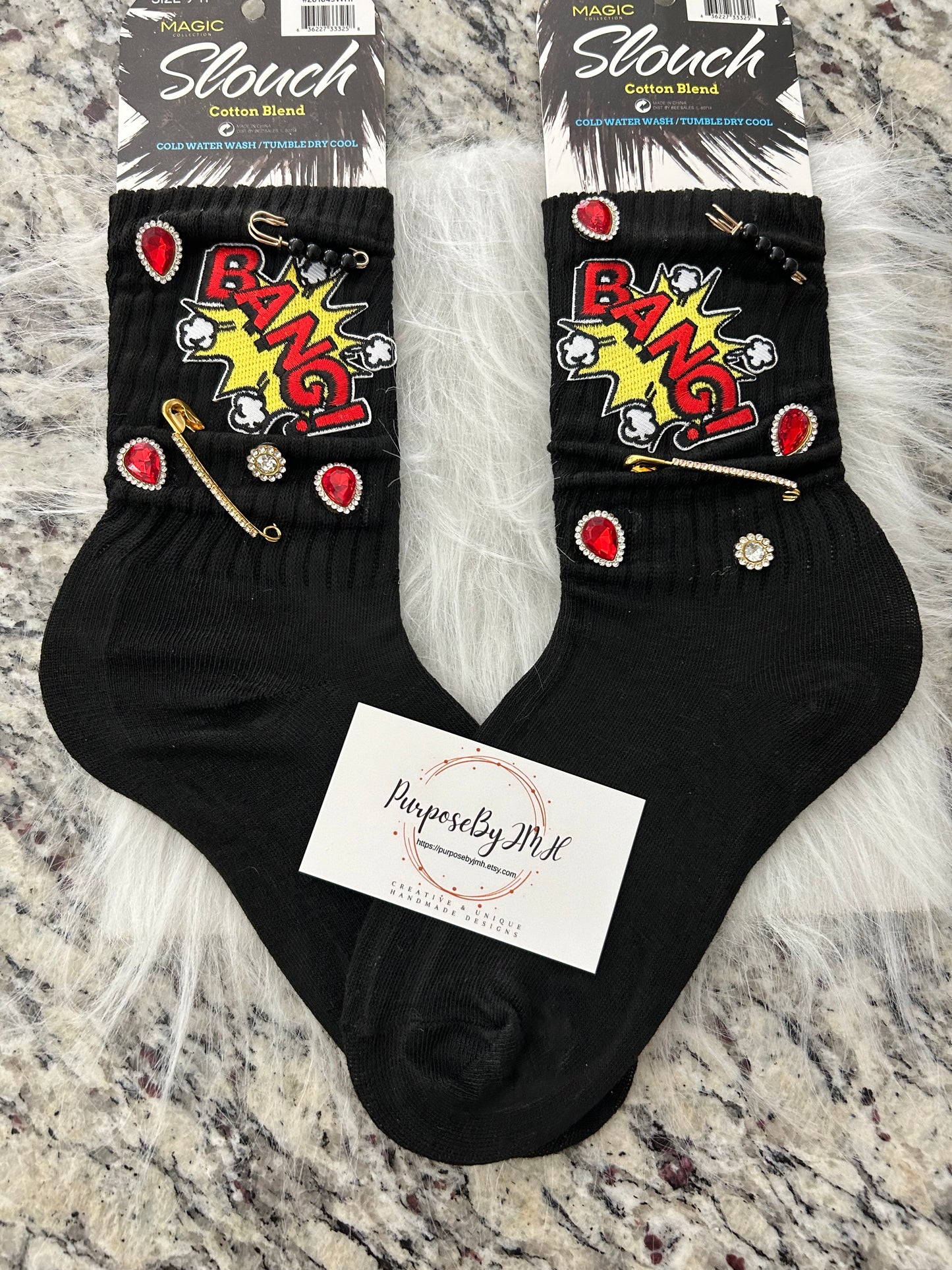 Ladies Junk Socks - Black/Bang