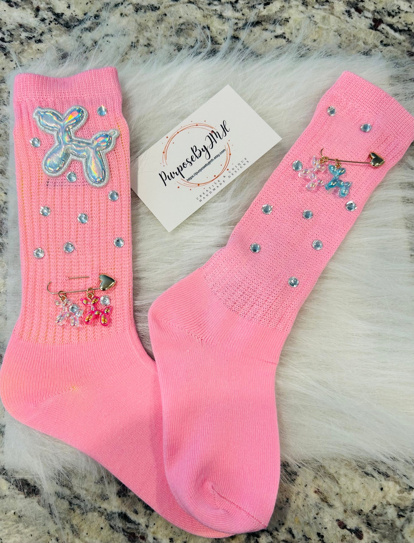 Kids Pink Junk Socks