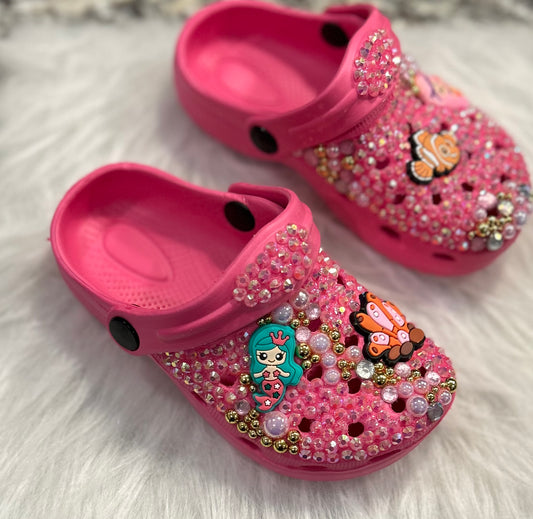 Toddler 7/8 Mermaid Clogs - Pink