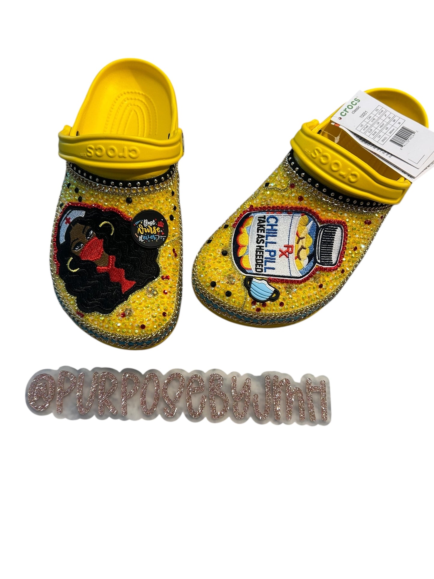Nurse Crocs - Yellow w9 - Ready to Ship
