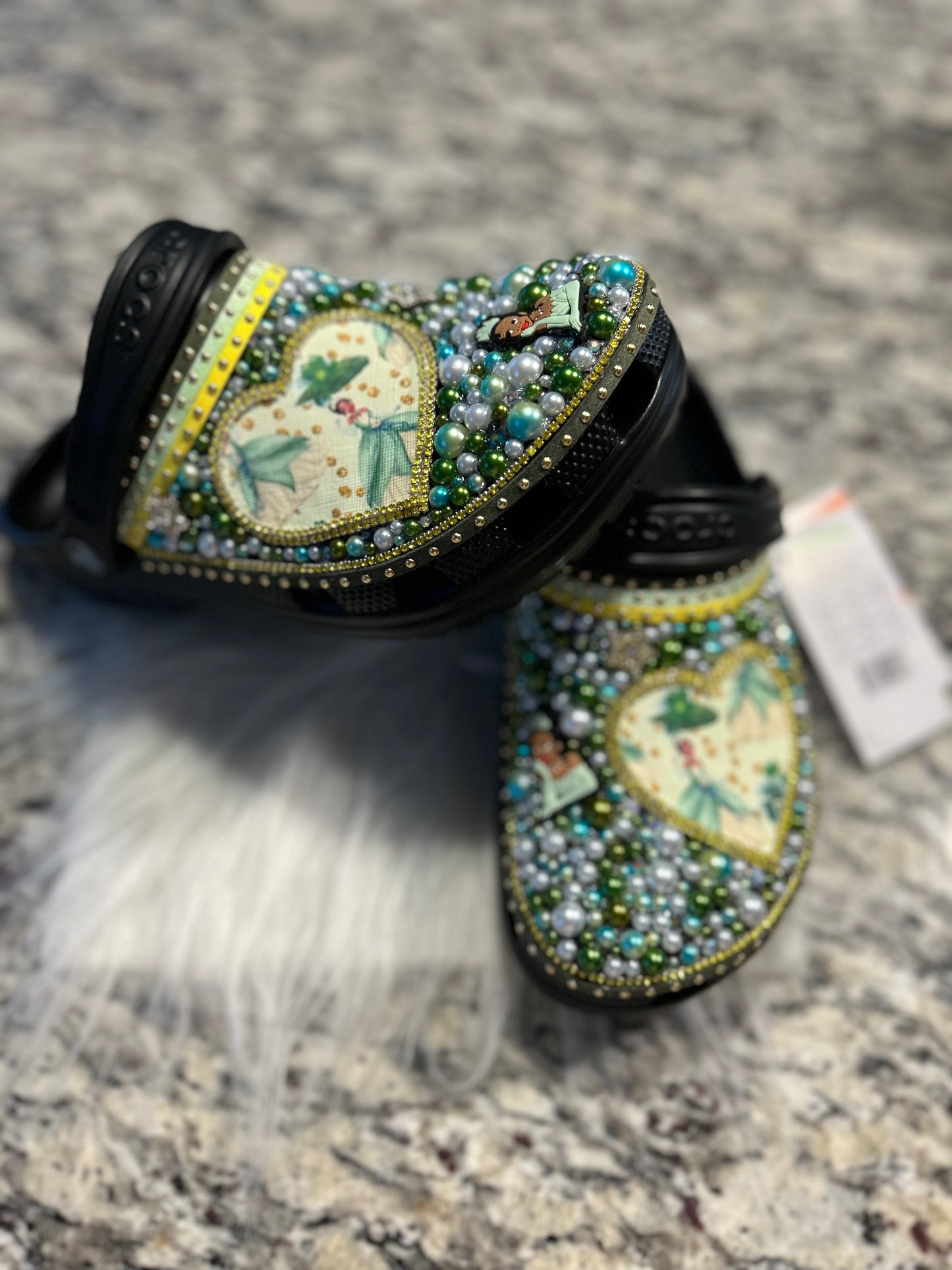 Princess and the Frog Custom Crocs – Women’s Size 8