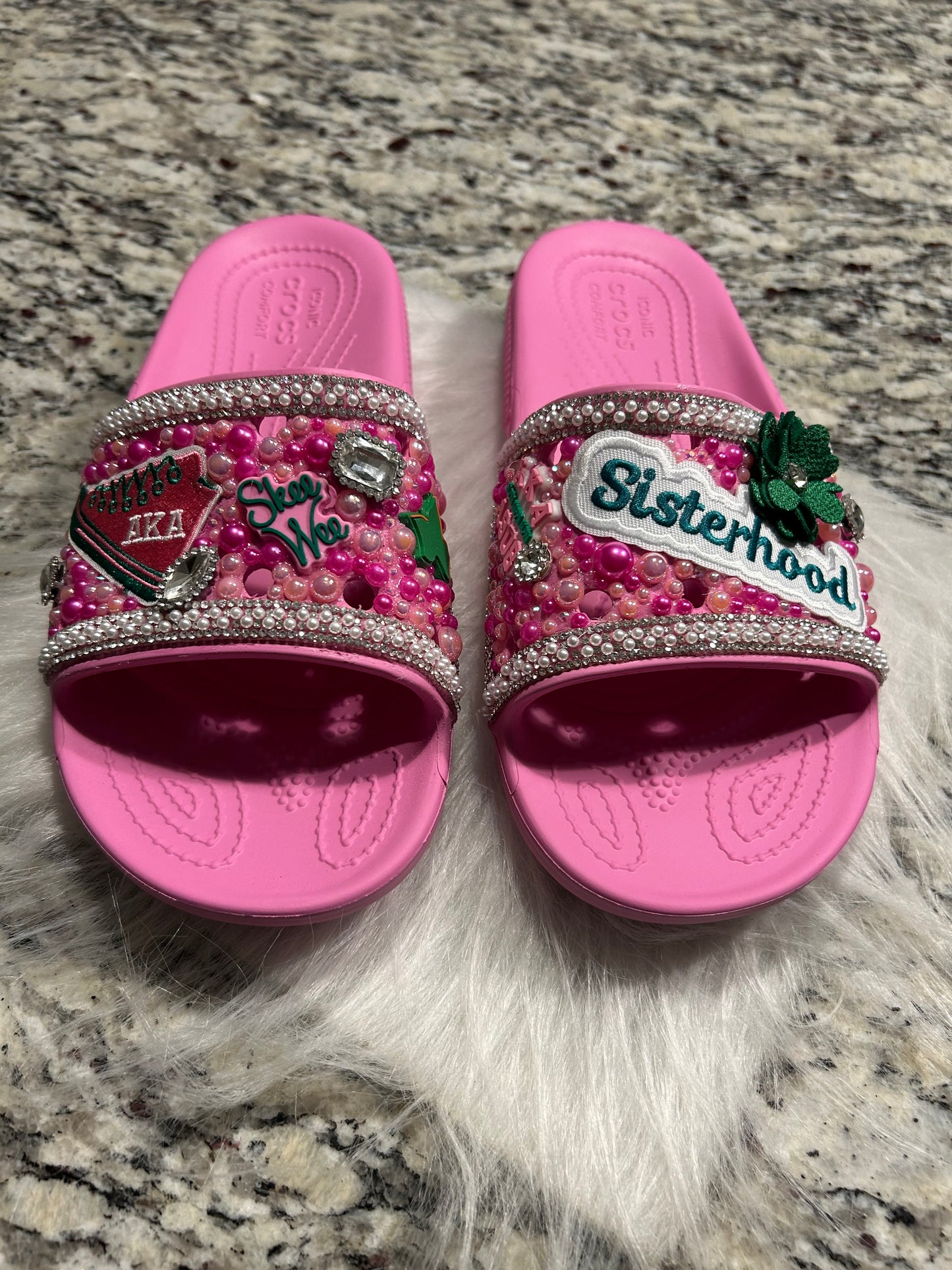 Blinged Out AKA Inspired Croc Slides - Women’s 10