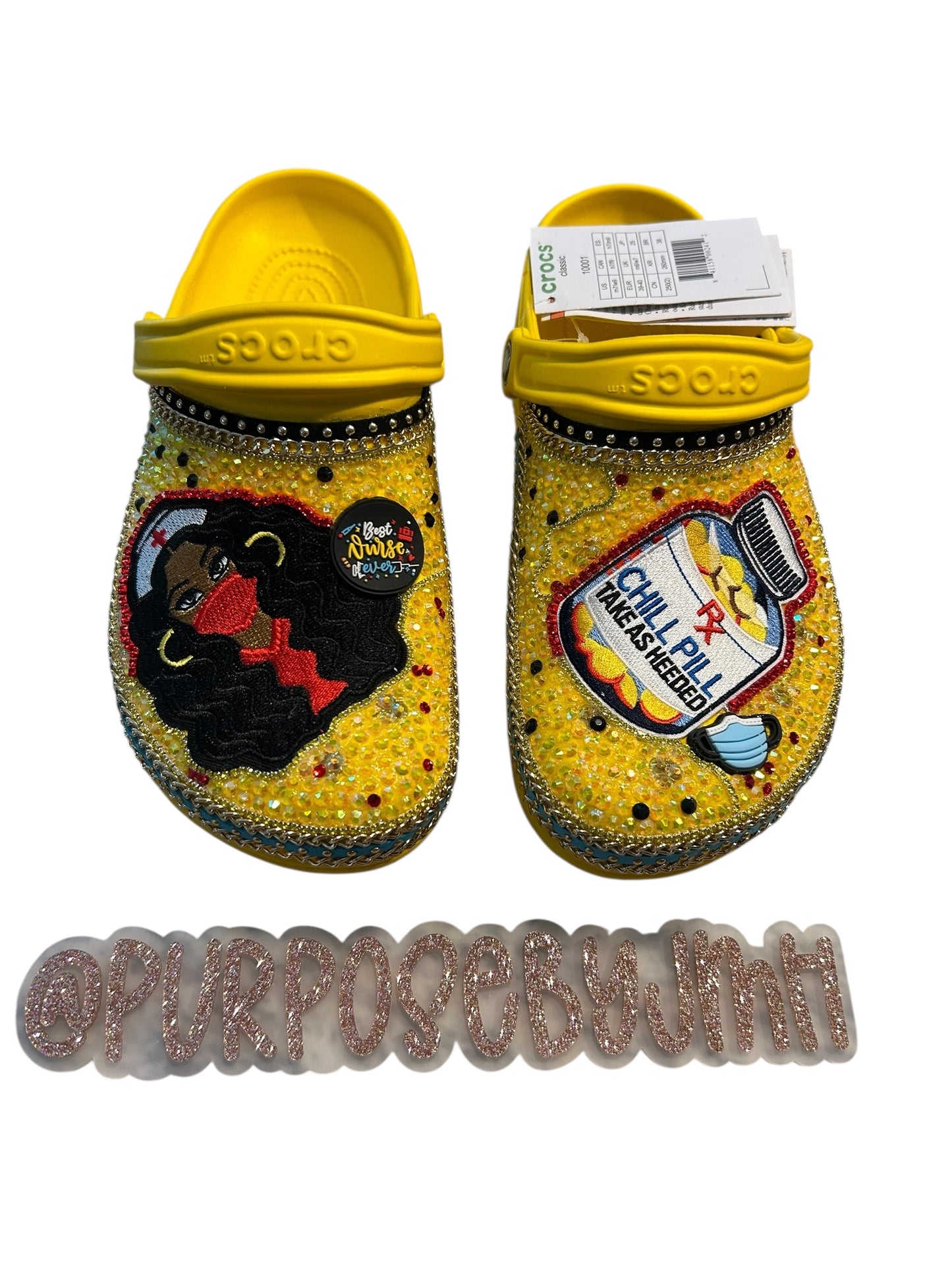 Nurse Crocs - Yellow w9 - Ready to Ship