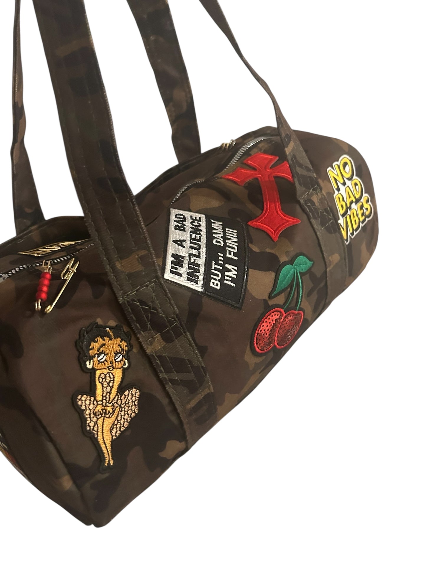 Junk Camo Barrel Purse - Yellow Cab NYC Edition