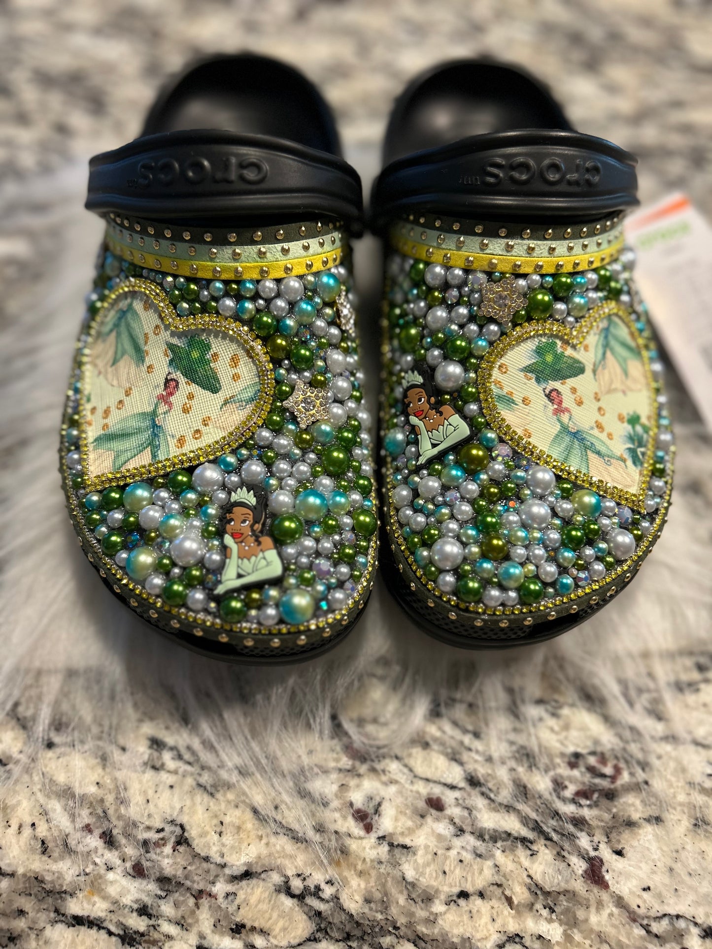 Princess and the Frog Custom Crocs – Women’s Size 8