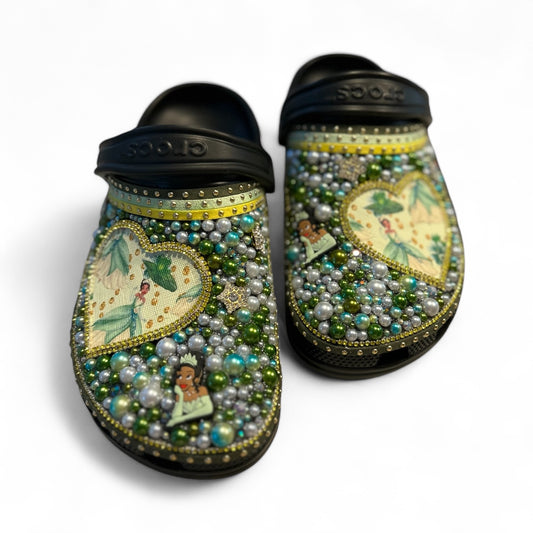 Princess and the Frog Custom Crocs – Women’s Size 8