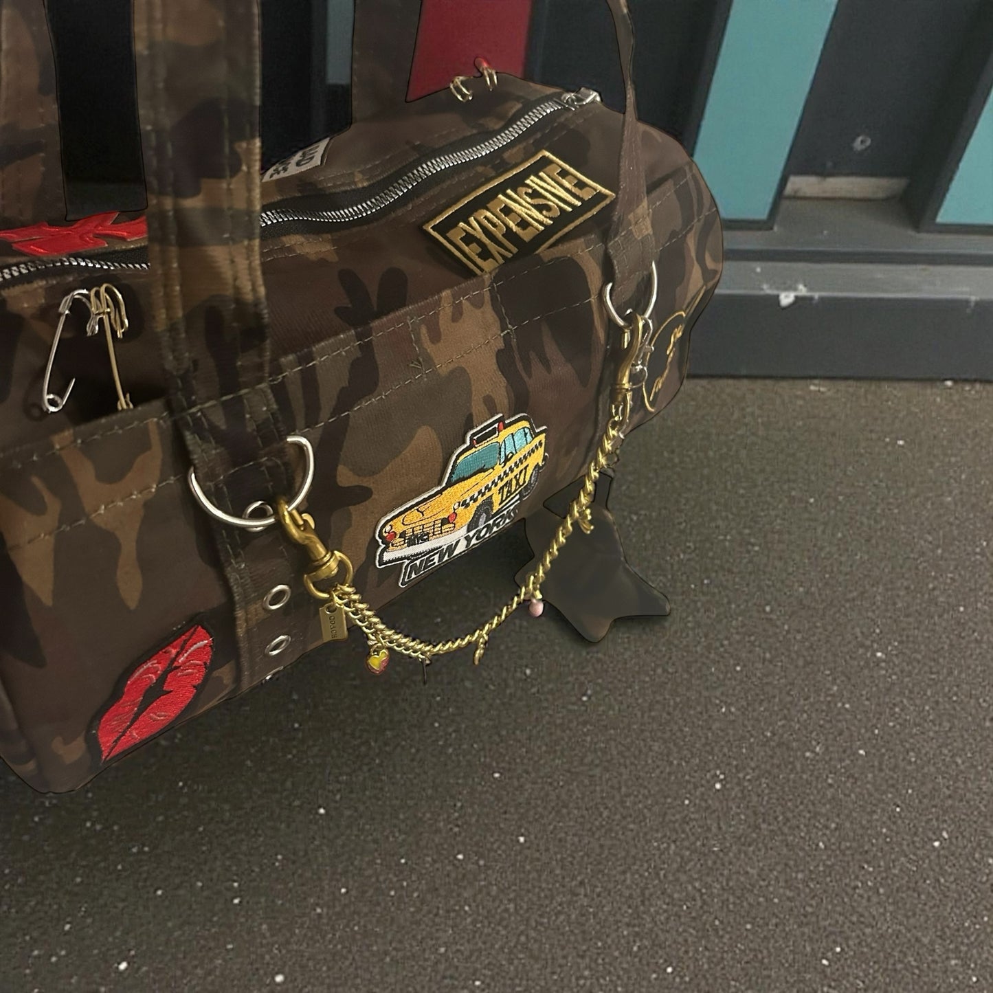 Junk Camo Barrel Purse - Yellow Cab NYC Edition