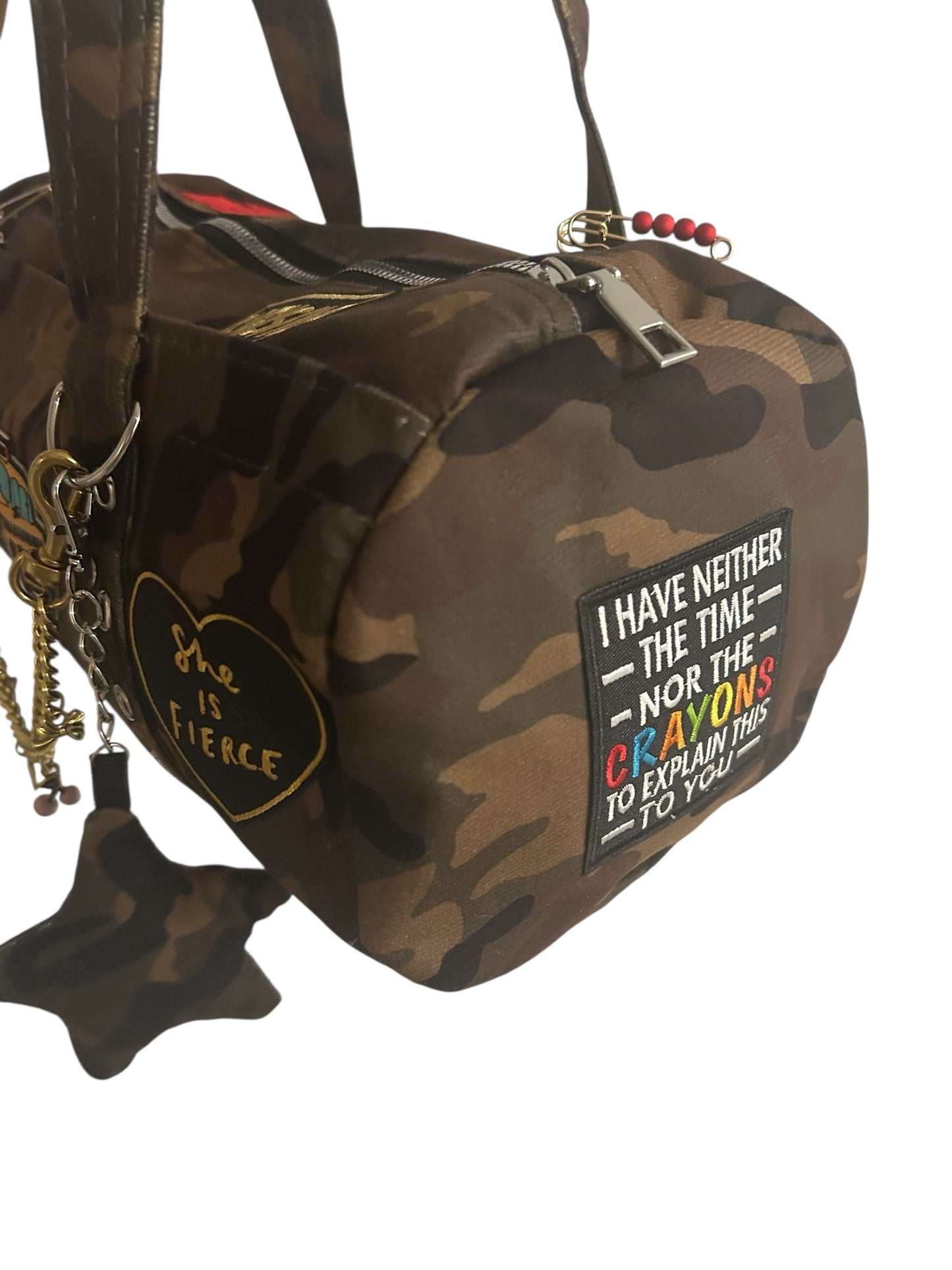 Junk Camo Barrel Purse - Yellow Cab NYC Edition