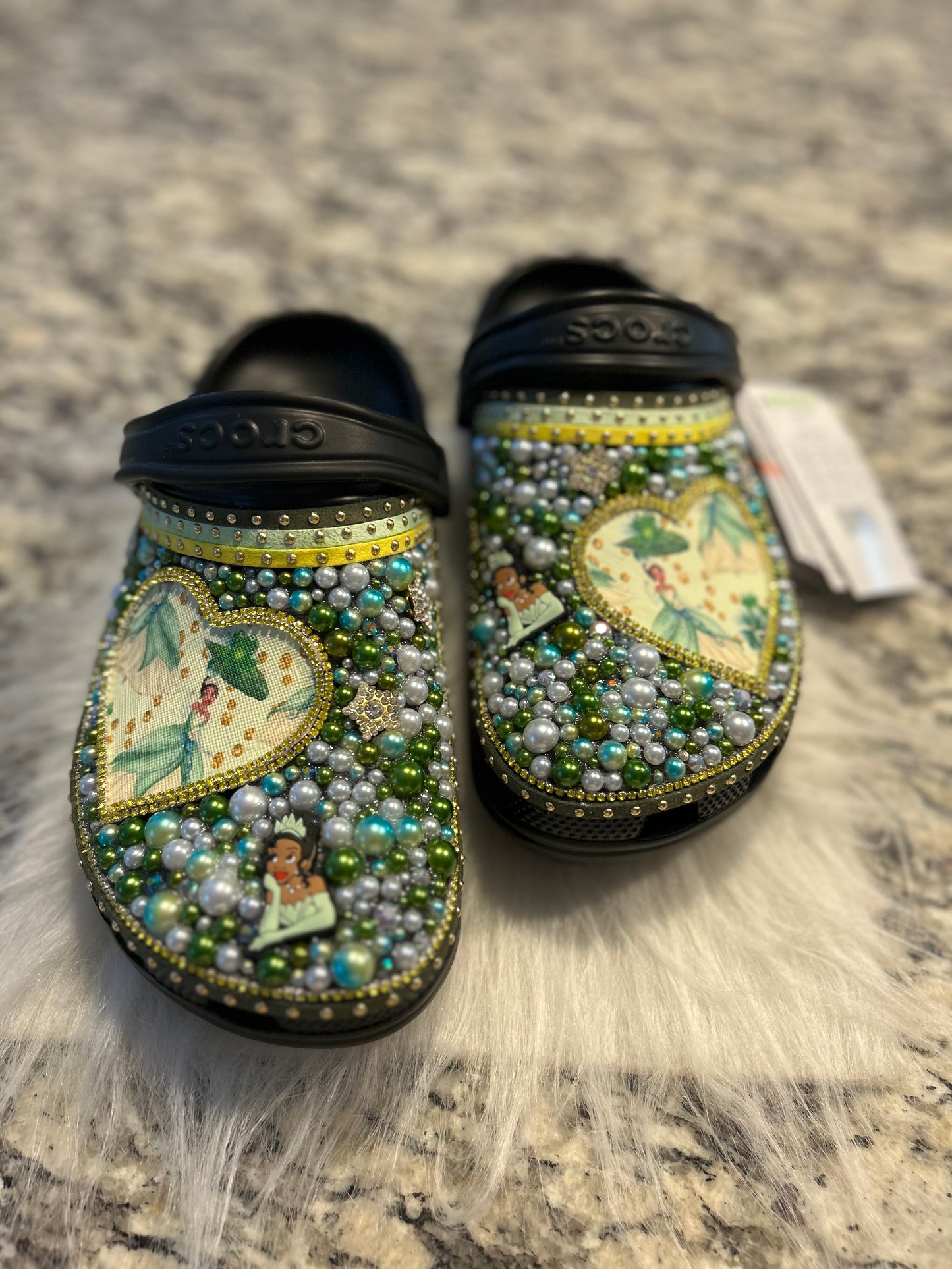 Princess and the Frog Custom Crocs – Women’s Size 8