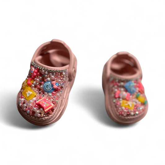 Candy Crush Pink Toddler Off Grid Crocs - size c5