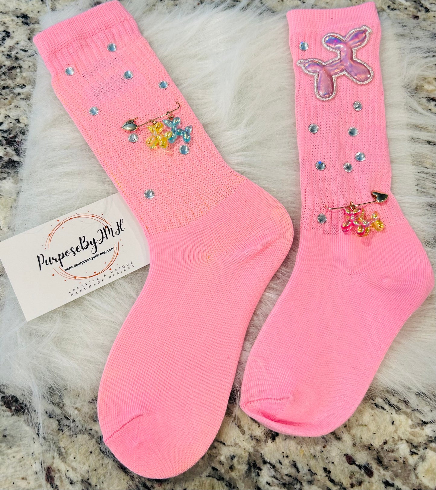 Kids Pink Junk Socks